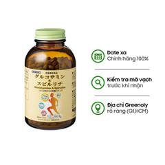 Orihiro Viên Uống Bổ Xương Khớp Glucosamine Kết Hợp Cùng Tảo Spirulina 900 viên