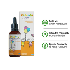 Zeambi Vitamin Tổng Hợp Dạng Nhỏ Giọt Cải Thiện Biếng Ăn, Tăng Sức Đề Kháng Cho Trẻ Từ 6 Tháng Tuổi Chai 30ml