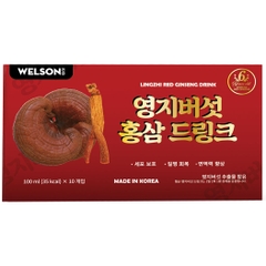 Welson Nước Uống Hồng Sâm Linh Chi Lingzhi Red Ginseng 10 Chai