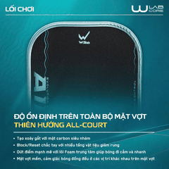 Wika Vợt Pickleball Wika QD Air2 16mm Màu Tím