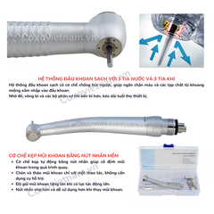 Tay khoan nhanh COXO 3 tia nước CX207-W (H17)