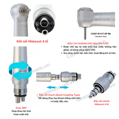 Tay khoan nhanh COXO 3 tia nước CX207-W (H17)