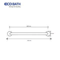 Thanh vịn Ecobath EC6103-600