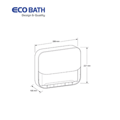 Lô giấy Ecobath EC6502W màu trắng