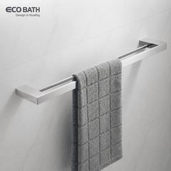Vắt khăn đôi Ecobath EC211-09 màu inox bóng