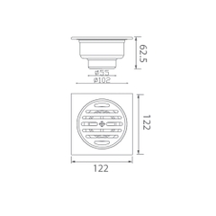 Ga thoát sàn EcoBath EC1054