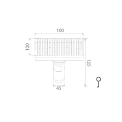 Ga thoát sàn EcoBath EC1069MB đen mờ