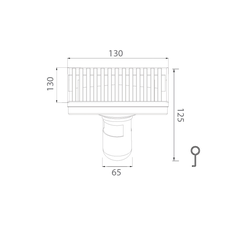 Ga thoát sàn EcoBath EC1070MB màu đen mờ
