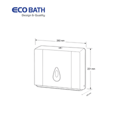 Lô giấy Ecobath EC6504W màu trắng