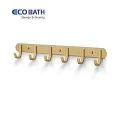 Móc áo EcoBath EC2026-6BG màu vàng chải