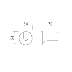Móc áo EcoBath EC218-04BU ghi xám
