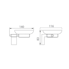 Kệ xà phòng EcoBath EC230-02