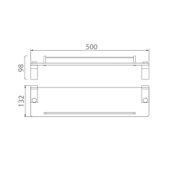 Kệ dưới gương EcoBath EC230-05