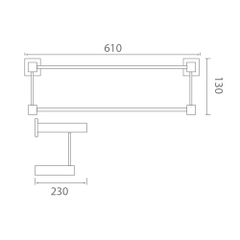 Vắt khăn giàn EcoBath EC255-12