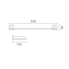 Kệ dưới gương EcoBath EC255-05