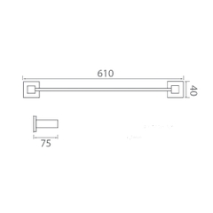 Vắt khăn đơn EcoBath EC255-08