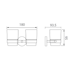 Kệ cốc EcoBath EC270-10 đánh bóng