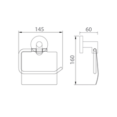 Lô giấy EcoBath EC270-03MB đen mờ