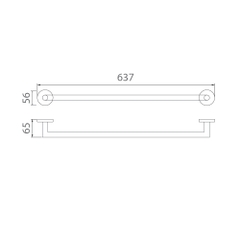 Vắt khăn đơn EcoBath EC270-08 đánh bóng