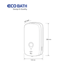 Bình xà phòng cảm ứng Ecobath EC6506W