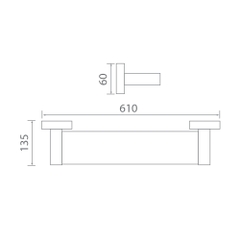 Kệ dưới gương EcoBath EC299-05