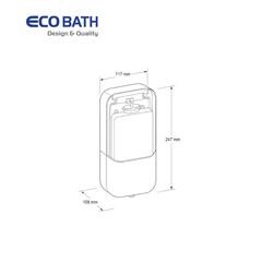 Bình xịt xà phòng Ecobath EC6508W