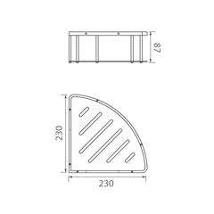 Kệ phòng tắm EcoBath EC4067-1 Ghi xám
