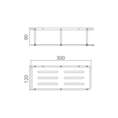 Kệ phòng tắm EcoBath EC4068-1MB đen mờ
