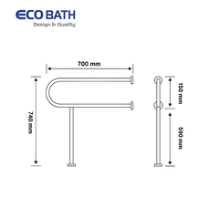 Thanh vịn Ecobath EC6105