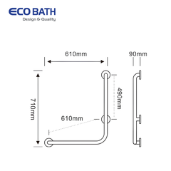 Thanh vịn Ecobath EC6104L