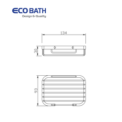 Kệ phòng tắm EcoBath EC6025MB màu đen mờ