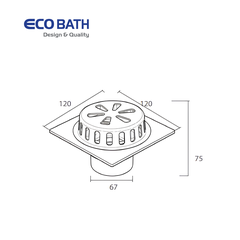 Ga thoát sàn EcoBath EC1086B