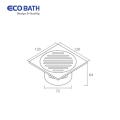 Ga thoát sàn EcoBath EC1084