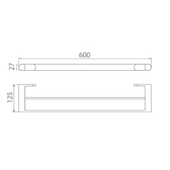 Vắt khăn đôi EcoBath EC888-09MB Đen mờ