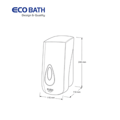 Bình xịt xà phòng Ecobath EC6509W