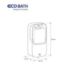 Bình xà phòng cảm ứng Ecobath EC6505W