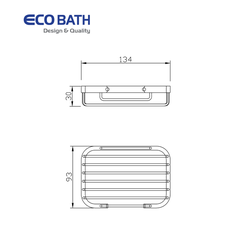 Kệ phòng tắm EcoBath EC6025BG vàng chải