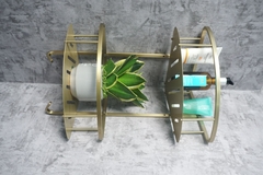 Kệ phòng tắm EcoBath EC4067-2BG màu vàng chải