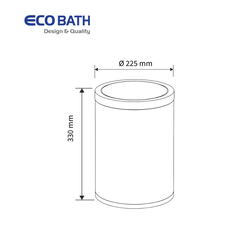 Thùng rác Ecobath EC6804-12MT dung tích 12L