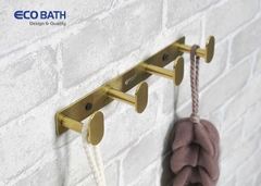 Móc áo EcoBath EC2005-4 màu vàng chải