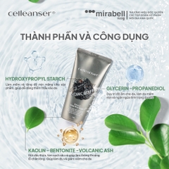Mặt nạ bùn khoáng Celleanser Volcanic Deep Mud Mask