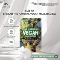 Mặt Nạ She'Lab The Natural Vegan Mask Baobab
