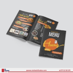 In menu dạng cuốn - Catalogue menu
