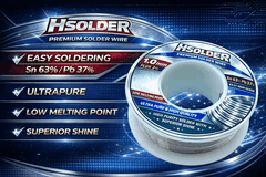 Thiếc hàn siêu bóng nhẹ lửa HSOLDER 100G Sn63 Pb37 Solder Wire