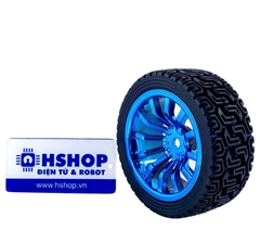 Bánh xe robot lốp cao su 65mm khớp lục giác 12mm