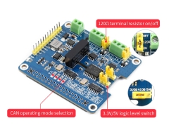 Mạch Waveshare 2-Channel Isolated CAN FD Expansion HAT for Raspberry Pi, Multi Protections