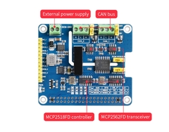 Mạch Waveshare 2-Channel Isolated CAN FD Expansion HAT for Raspberry Pi, Multi Protections