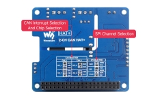 Waveshare 2-Channel Isolated CAN Bus Expansion HAT For Raspberry Pi, 2-CH CAN HAT+