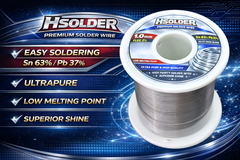 Thiếc hàn siêu bóng nhẹ lửa HSOLDER 500G Sn63 Pb37 Solder Wire