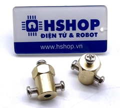 Khớp nối lục giác trục động cơ 6mm kích thước 12x18mm Hexagon Motor Coupling